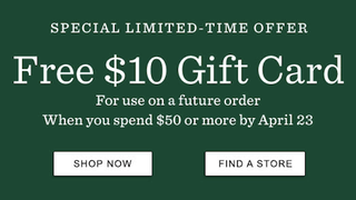 Get a $10 Gift Card When You Spend $50 <em></em>at L.L.Bean<em></em>